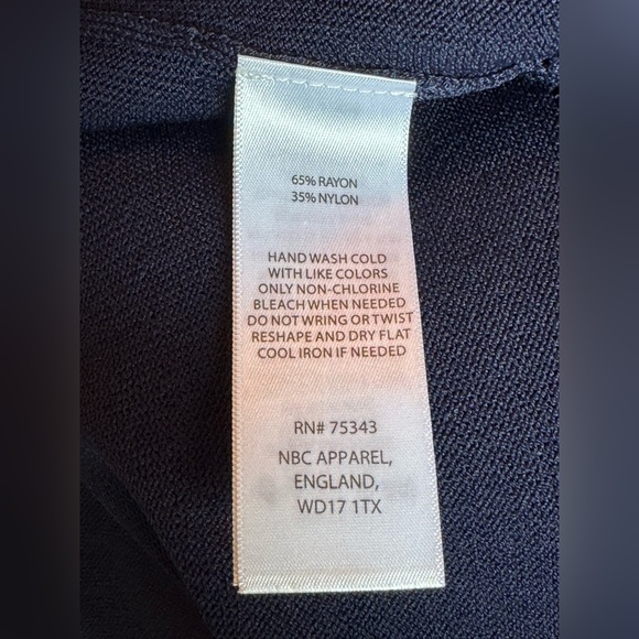 Cynthia Rowley Navy Knit Midi Dress small - Picture 10 of 10